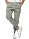 Pantalon décontracté à taille élastique avec cordon de serrage pour homme