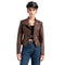 Veste en cuir d'agneau