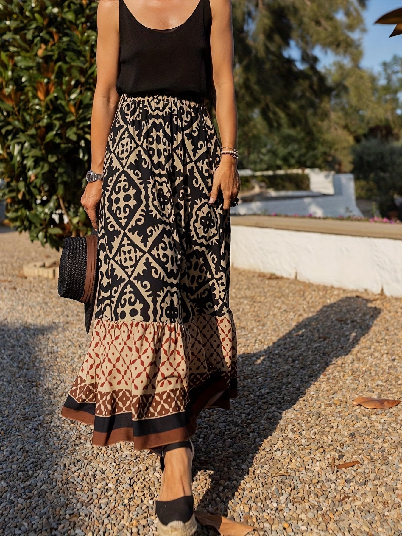 Aldara | Elegante falda bohemia de verano para mujer