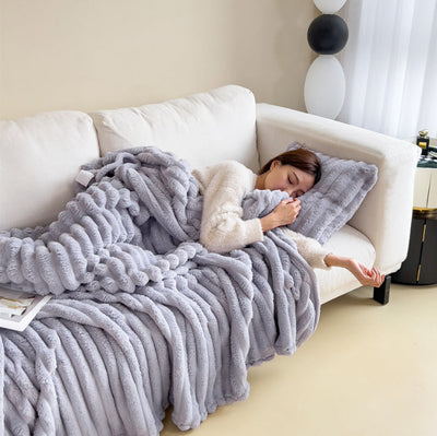 Couverture douillette - La chaleur parfaite pour les soirées d'hiver