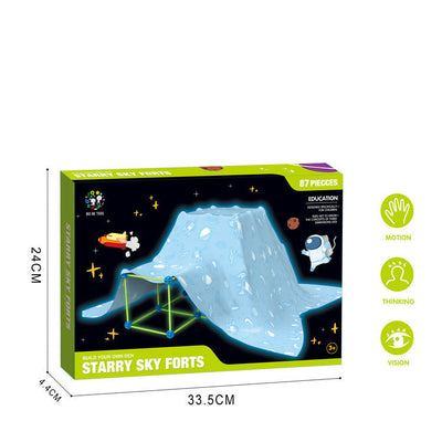 Kit de construcción para niños - Fuertes y túneles que brillan en la oscuridad - Juguetes educativos