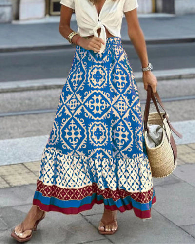 Aldara | Elegante falda bohemia de verano para mujer