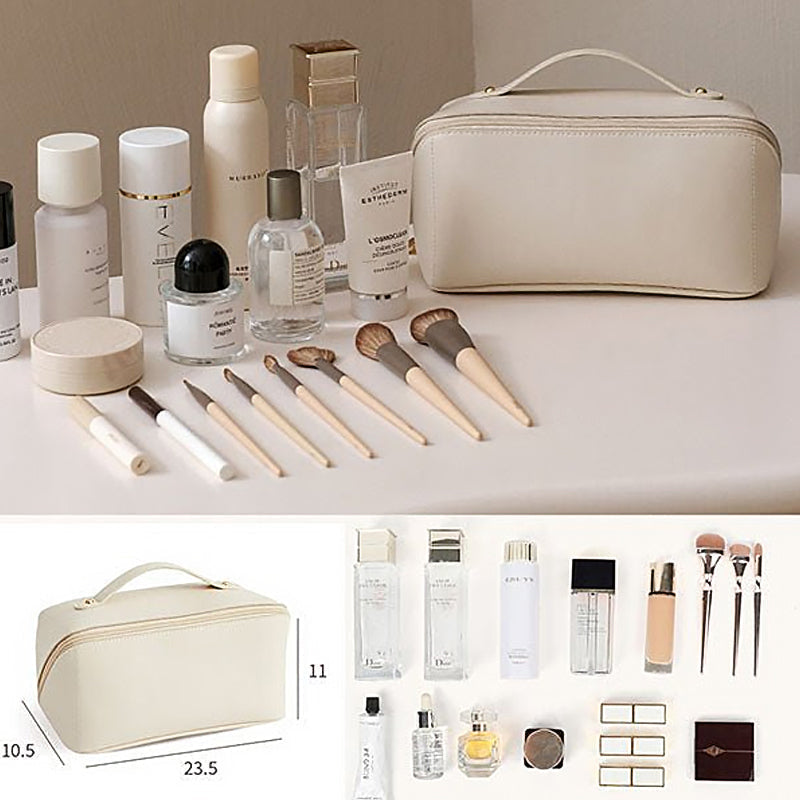 Borsa porta cosmetici da viaggio portatile in PU