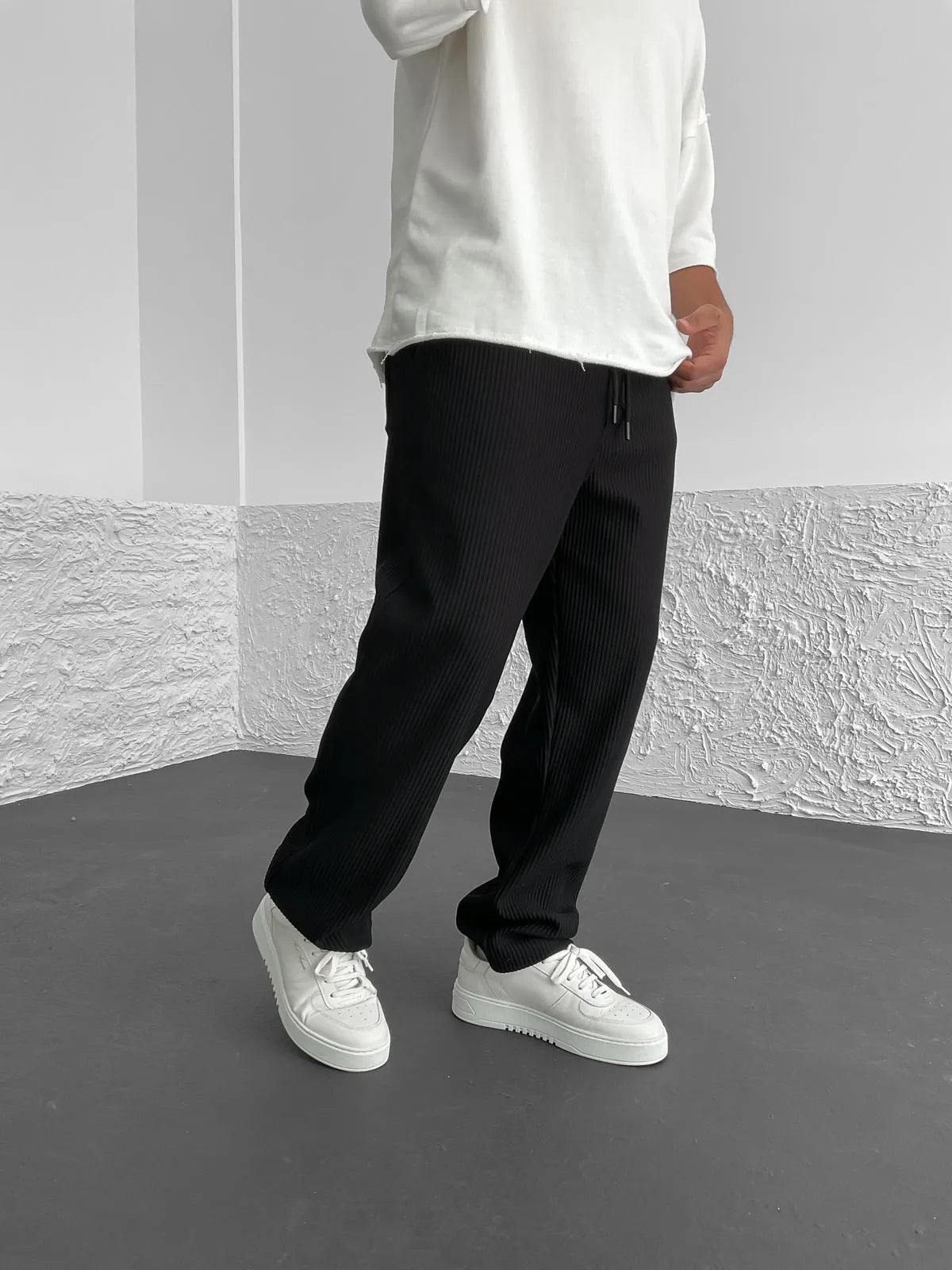 Mueler-mode | Pantalones cómodos de spandex acanalado