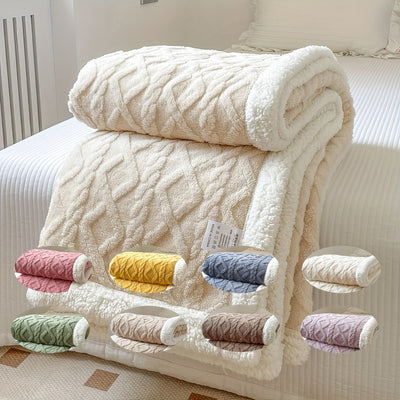 CozyNest - Couverture réversible en polaire