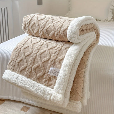 CozyNest - Couverture réversible en polaire