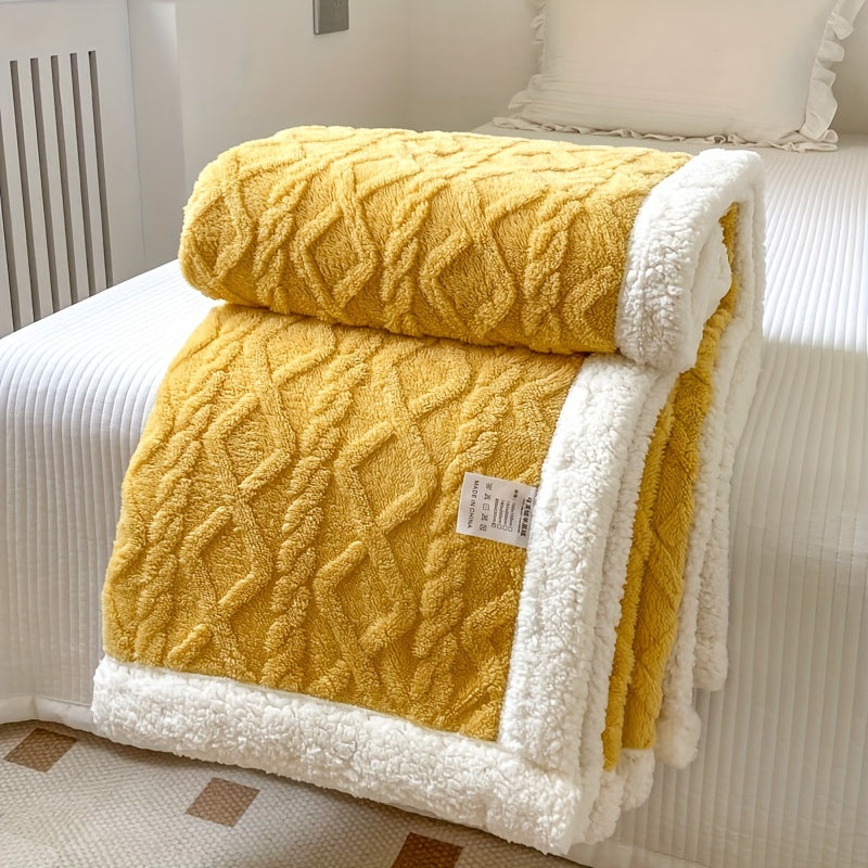 CozyNest - Couverture réversible en polaire