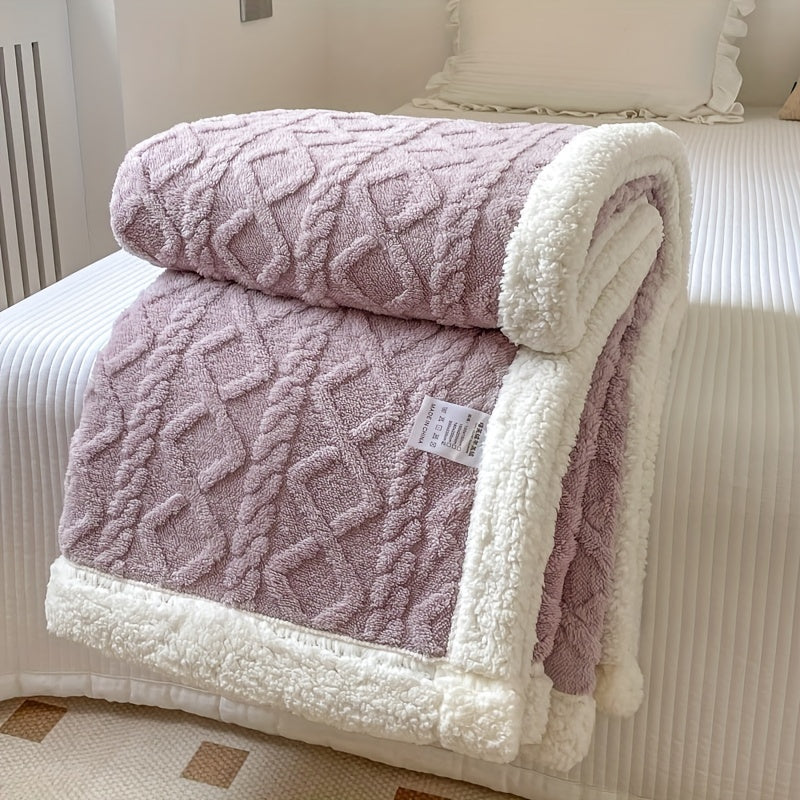 CozyNest - Couverture réversible en polaire