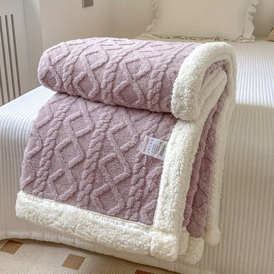 CozyNest - Couverture réversible en polaire