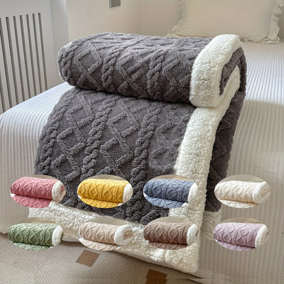 CozyNest - Couverture réversible en polaire