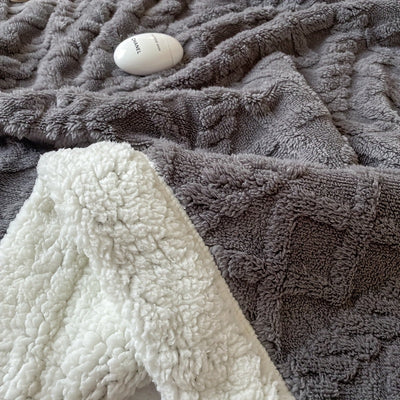 CozyNest - Couverture réversible en polaire