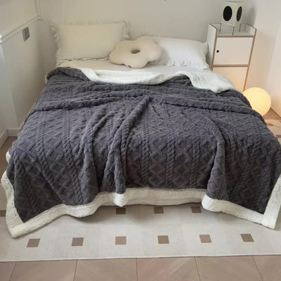 CozyNest - Couverture réversible en polaire