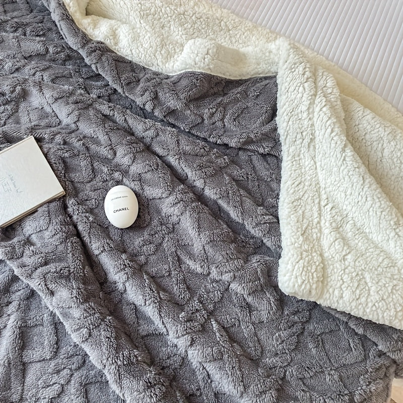 CozyNest - Couverture réversible en polaire