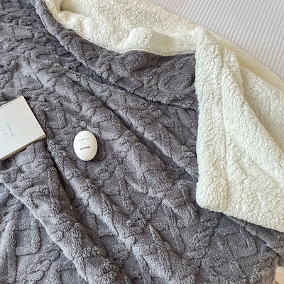 CozyNest - Couverture réversible en polaire