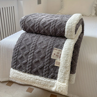 CozyNest - Couverture réversible en polaire