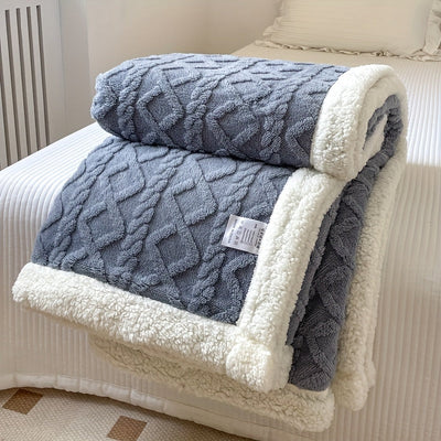 CozyNest - Couverture réversible en polaire