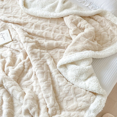 CozyNest - Couverture réversible en polaire
