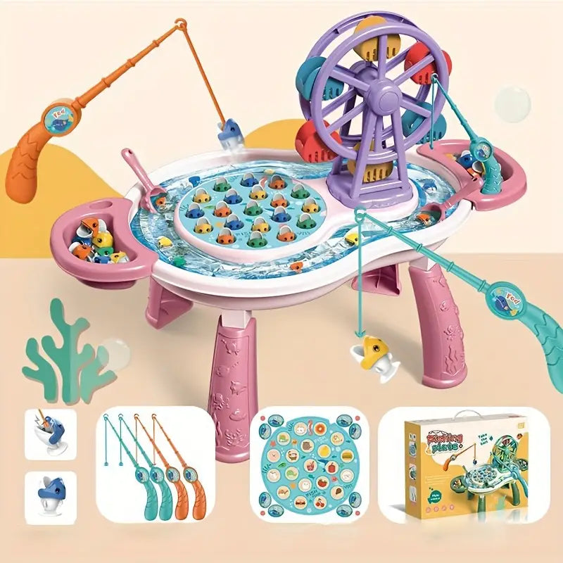 FISHFUN | Mesa de juego de agua magnética para niños 