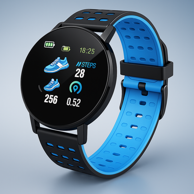 Reloj inteligente resistente al agua con monitor de actividad física