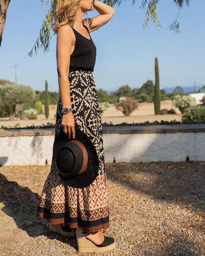 Aldara | Elegante falda bohemia de verano para mujer