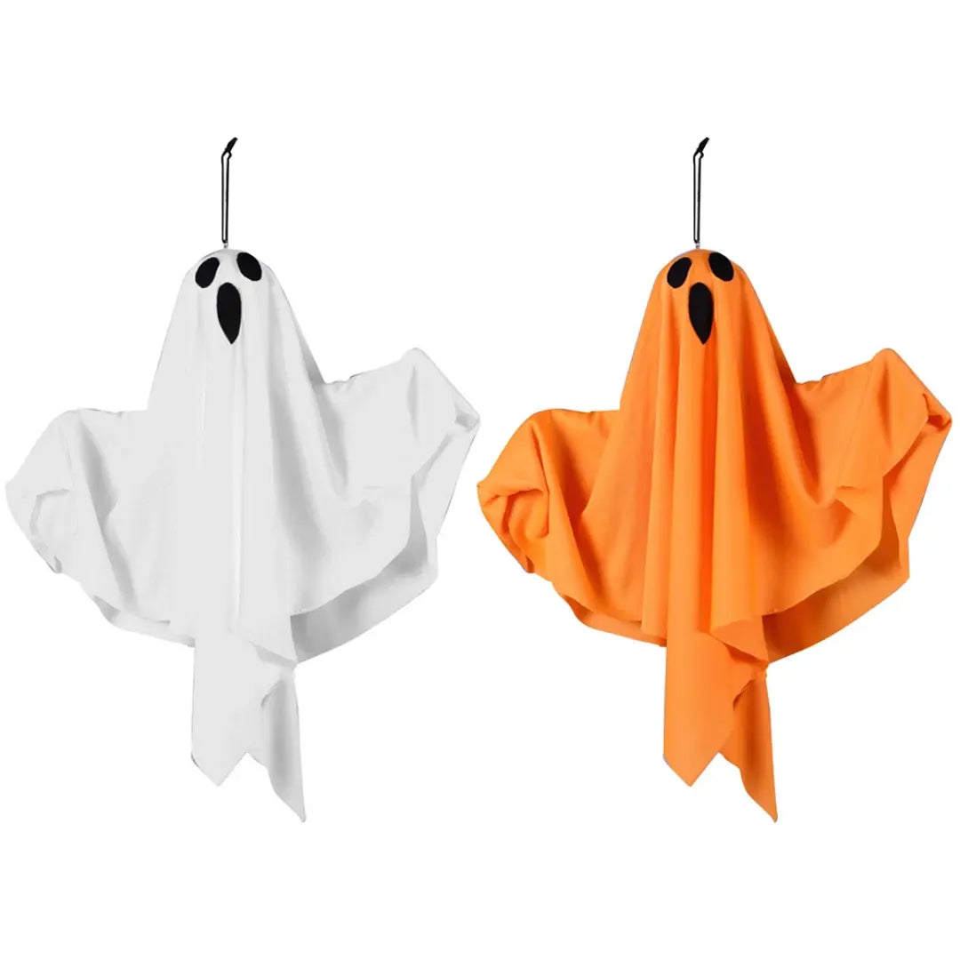 Halloween Beyaz Parlayan Hayalet - LED Işıklı Asılı Dekorasyon ile Büyülü Işıklar