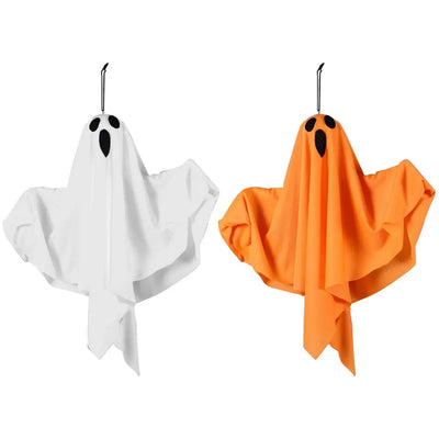 Halloween Beyaz Parlayan Hayalet - LED Işıklı Asılı Dekorasyon ile Büyülü Işıklar