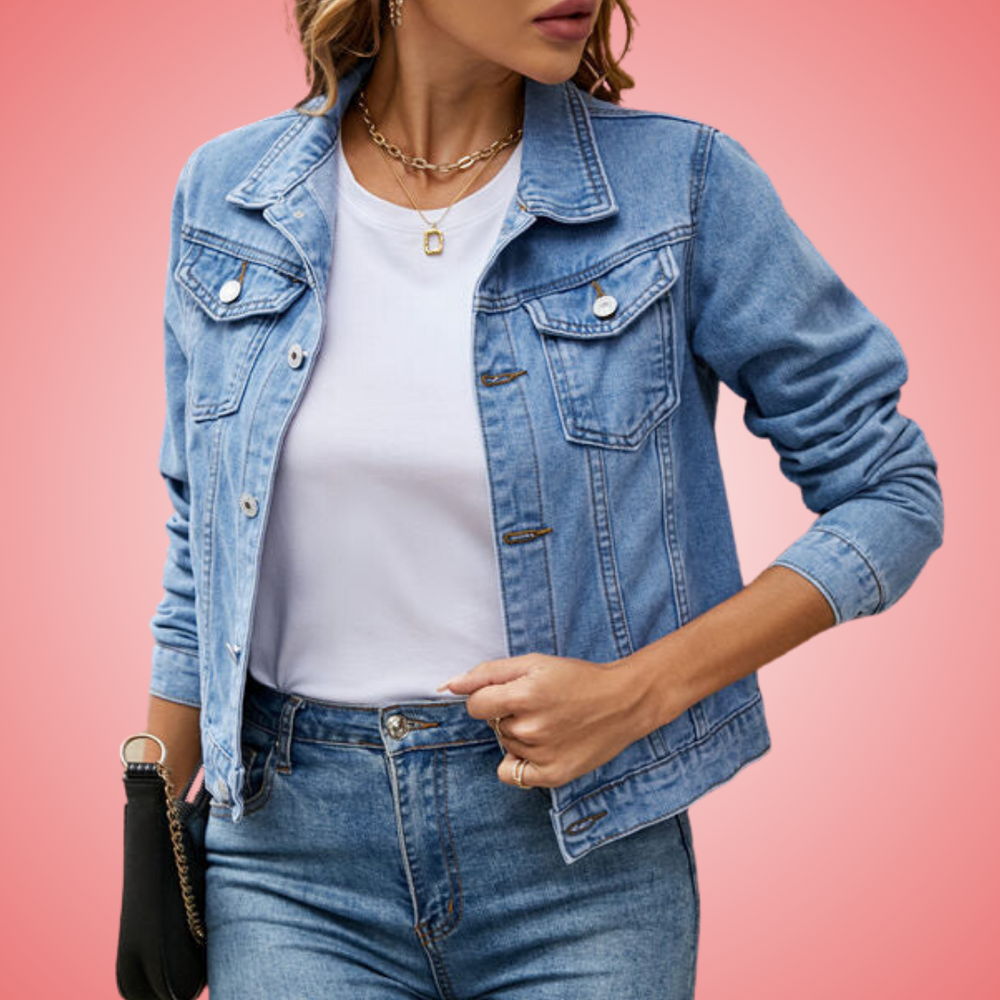 Isabela | Veste en jean à col classique