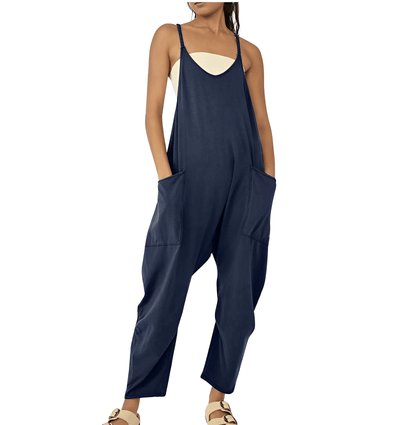 Tuta senza maniche da donna con tasche - Costume intero casual