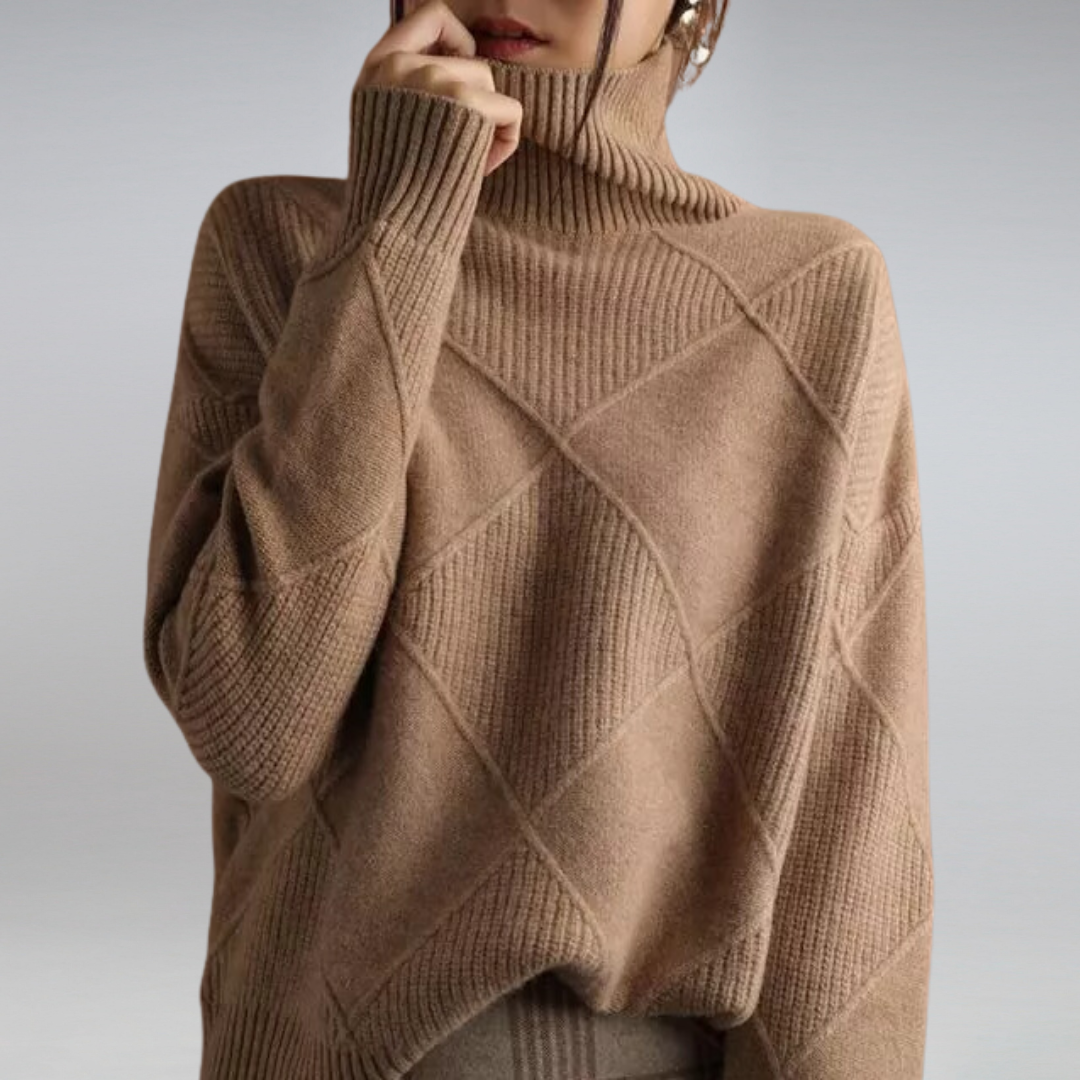 Heidi-Mode | Pull à col roulé en cachemire pour femmes