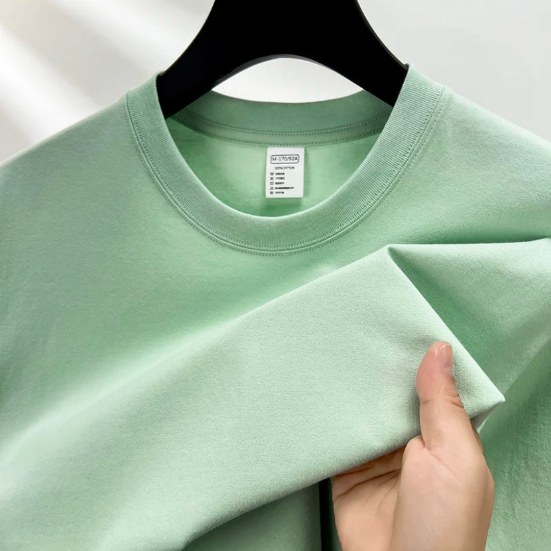 Camiseta de manga corta con cuello redondo para hombre | Estilo relajado