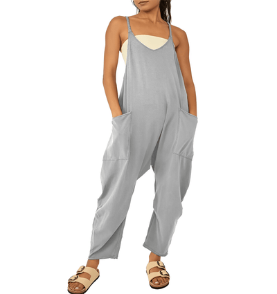 Tuta senza maniche da donna con tasche - Costume intero casual