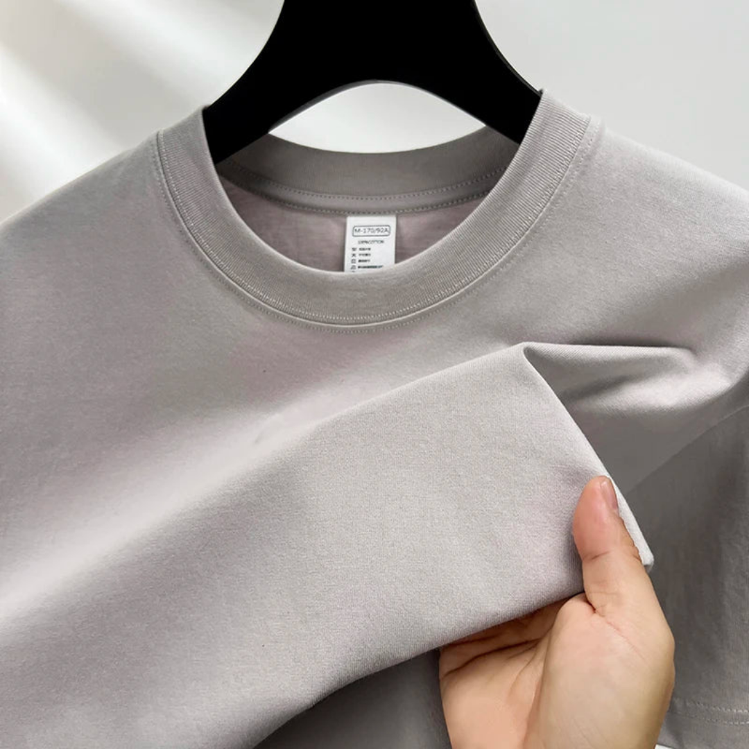 Camiseta de manga corta con cuello redondo para hombre | Estilo relajado