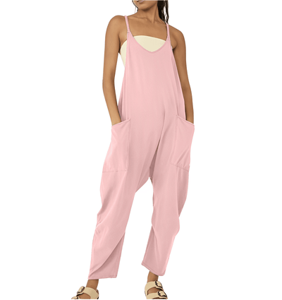 Tuta senza maniche da donna con tasche - Costume intero casual