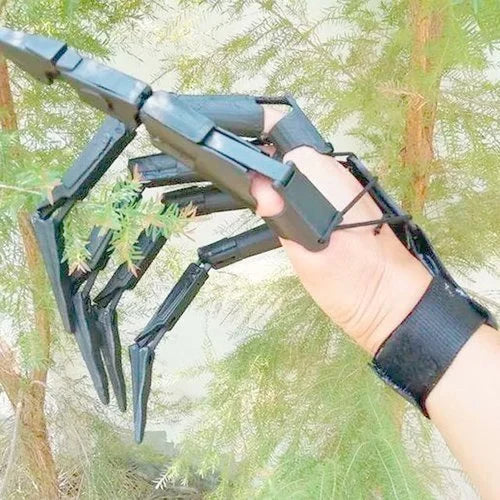 CreepaClaw - 3D可動指エクステンション - ハロウィン用可動クロー付きコスプレハンドアクセサリー
