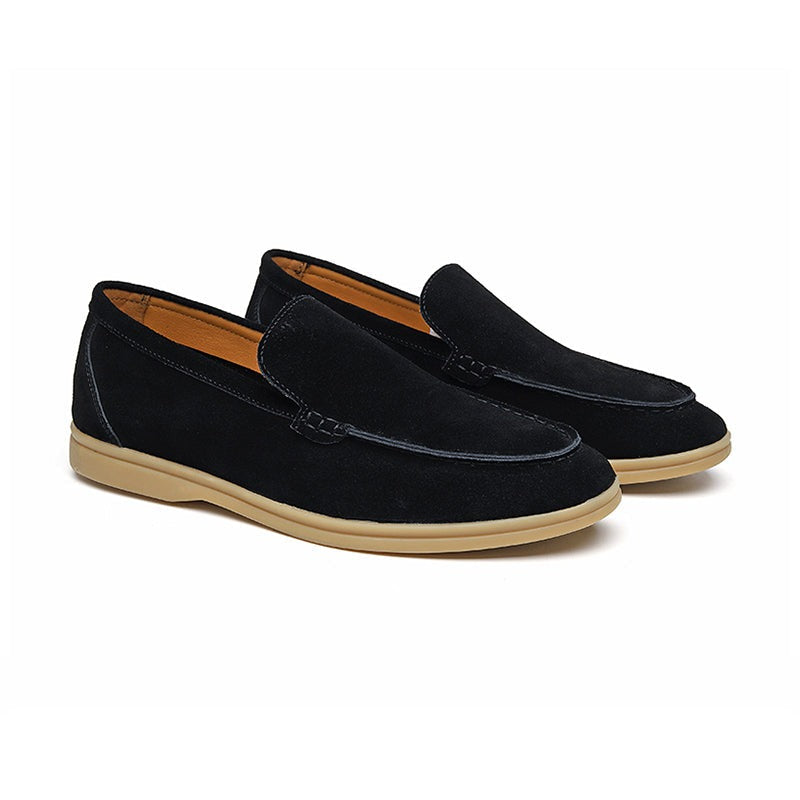 Mocasines exclusivos de ante estilo milanés para hombre