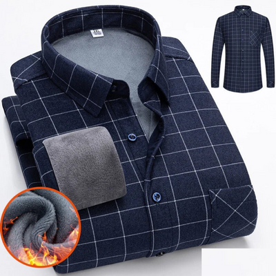Camisa informal abrigada para hombre | Con botones