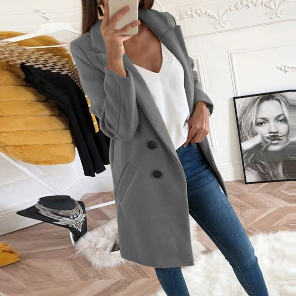 Trench-Coat Moderne Avec Coupe Slim Pour Femme