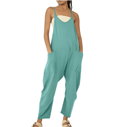 Tuta senza maniche da donna con tasche - Costume intero casual