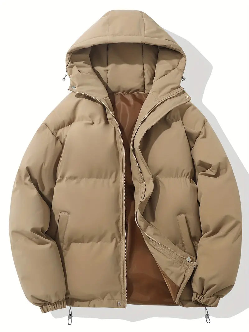 Luuk | Classic winter jacket with hood for men