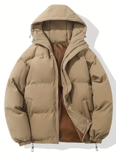 Luuk | Classic winter jacket with hood for men