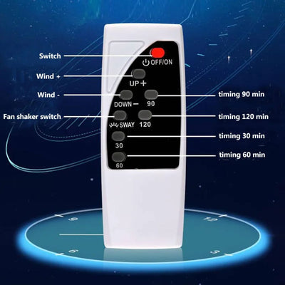 Ventilador sin hojas de 16 pulgadas con control remoto: silencioso, seguro y elegante para cualquier hogar.