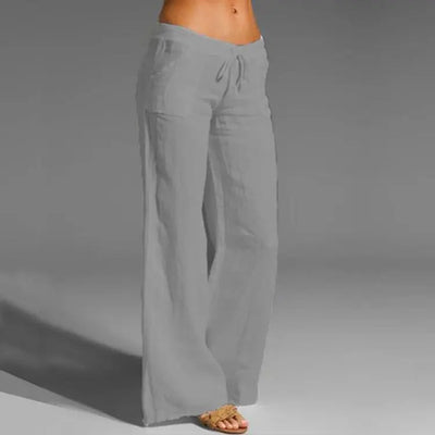 Pantalones de lino de verano para mujer