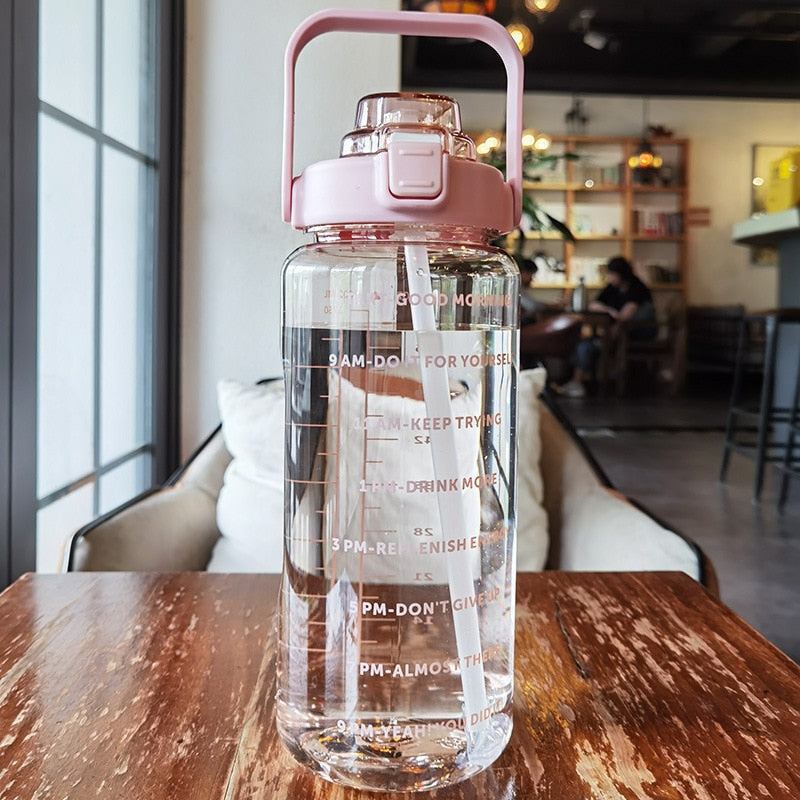 Bouteille d'eau motivante | 2L écologique