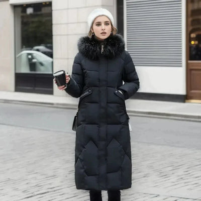 FARA - manteau italien stylé en fausse fourrure