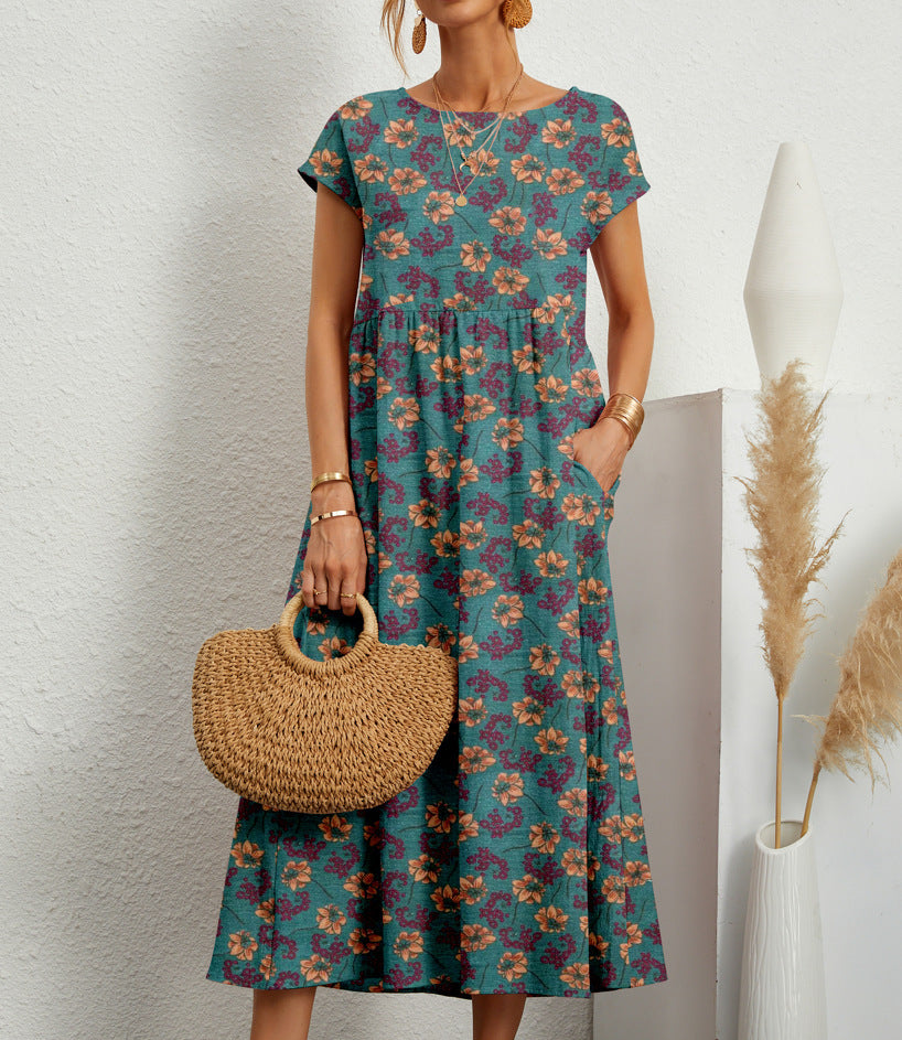 Andrea | Robe à fleurs élégante pour toutes les occasions