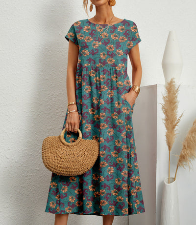Andrea | Robe à fleurs élégante pour toutes les occasions