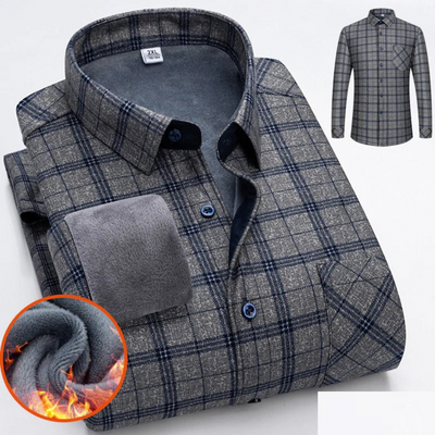 Camisa informal abrigada para hombre | Con botones