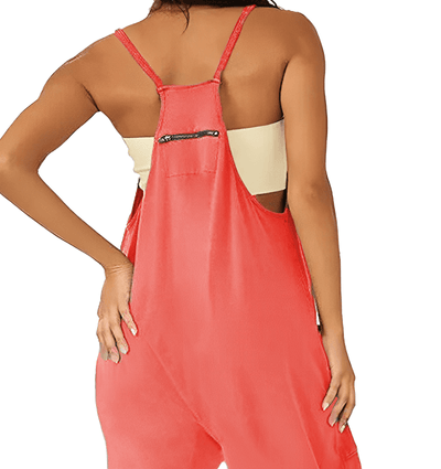 Tuta senza maniche da donna con tasche - Costume intero casual