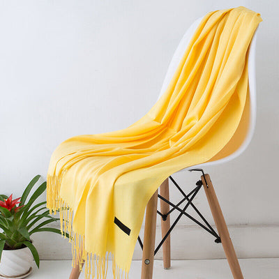 Női kasmír sál, hosszú és puha, téli használatra