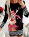 Body navideño otoño-invierno con estampado animal